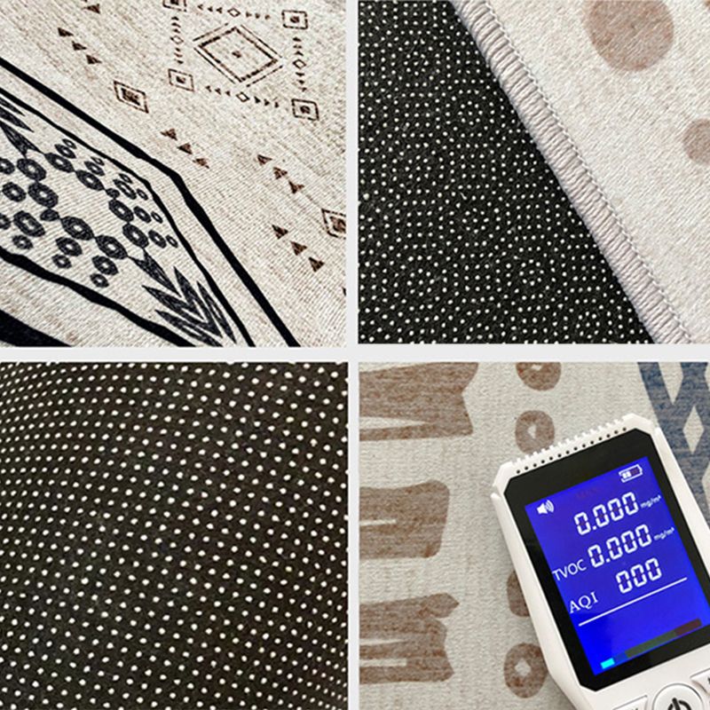 Tapis de dossier de bœuf Bohemian Simple Multicolor Tapis de support de secours de secours pour le salon