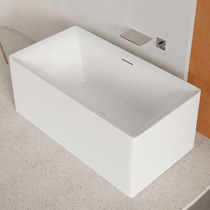 Modern Acrylic Freestanding Bathtub Soaking Tub without Faucet Holes