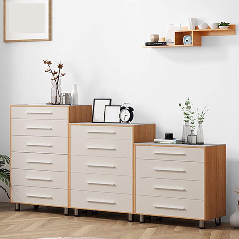 15.6-inch Width Storage Chest Contemporary Dresser with 4/5/6 Drawers