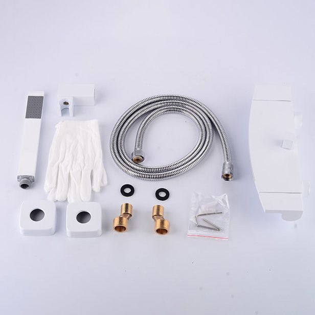 Wall Mount Tub Faucet One Handle Waterfall Tub Spout Trim with Knob