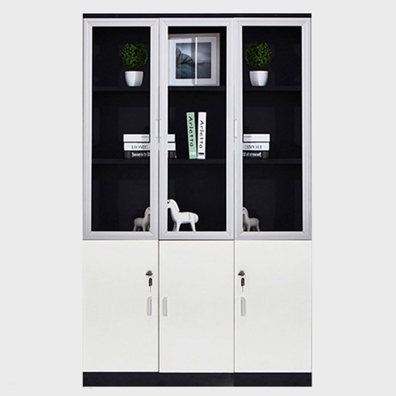 Traditional File Cabinet Wood Frame Vertical File Cabinet with Shelves for Office