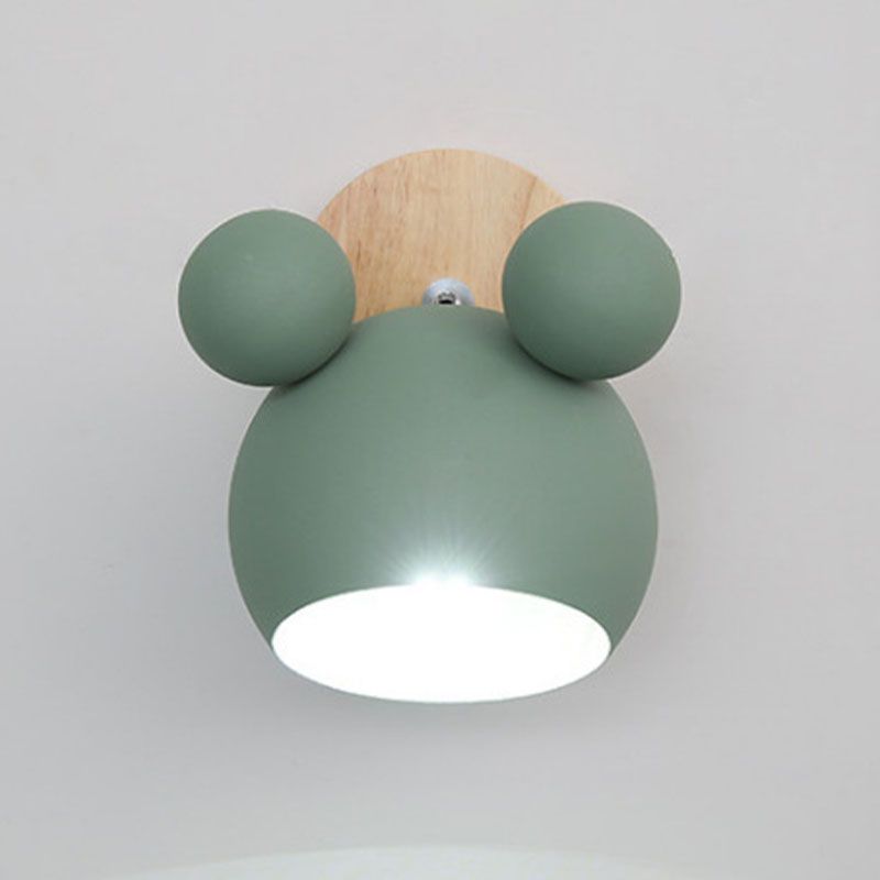 Nordic Modern Wall Sconce 1-Light Iron Wall Mounted Lighting for Bedroom