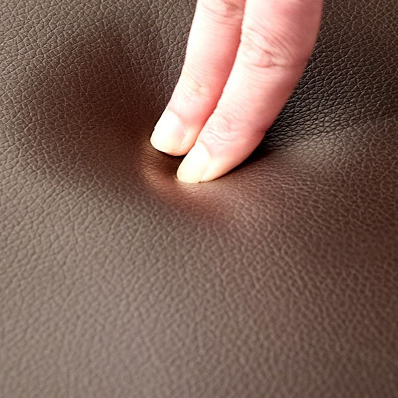 Contemporary Ottoman Faux Leather Upholstered Rectangle Ottoman