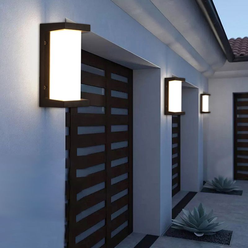 Minimalistische Leuchten wasserdichte Außenbeleuchtungskörper mit Acrylschatten