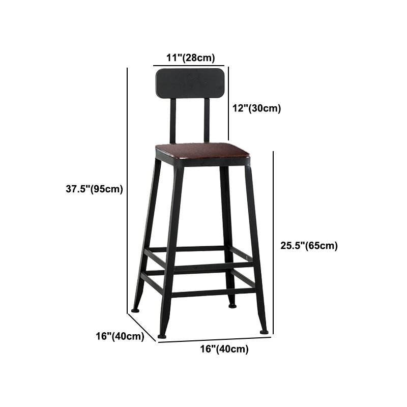 Industrial Rectangular Bar Pub Table Set 1/5 Pcs Solid Wood Top Bar Table with Iron Stools