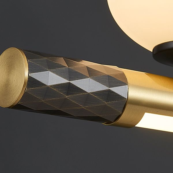 Ideas de iluminación de isla esférica de estilo contemporáneo Vidrio Luces de isla de 4 luces