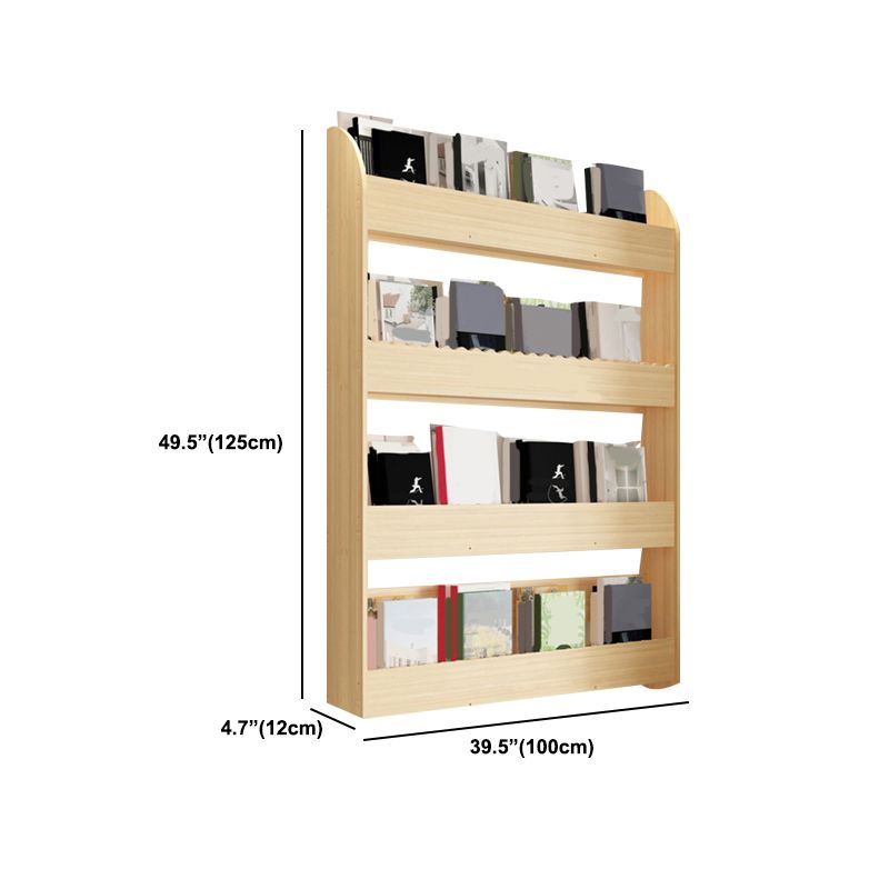 Floating Wooden Shelf Bookcase Modern & Contemporary Bookshelf