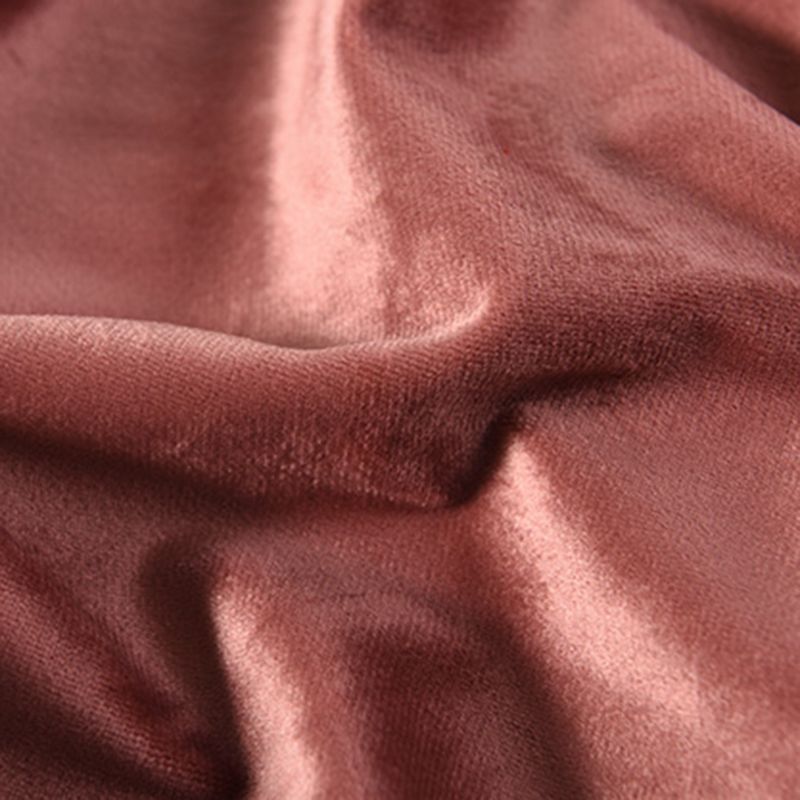 Modern Stain Resistant Standard Oval Dark Blue Velvet Indoor Pouf