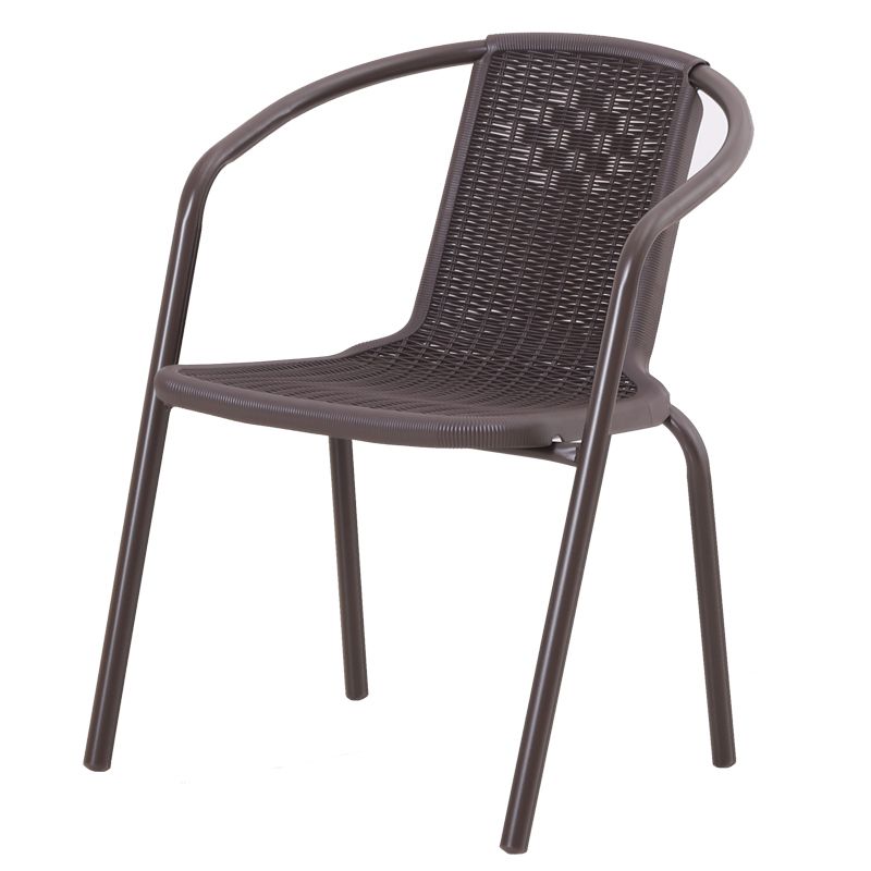 Contemporary Dining Arm Chair Indoor Metal Legs Dining Chair