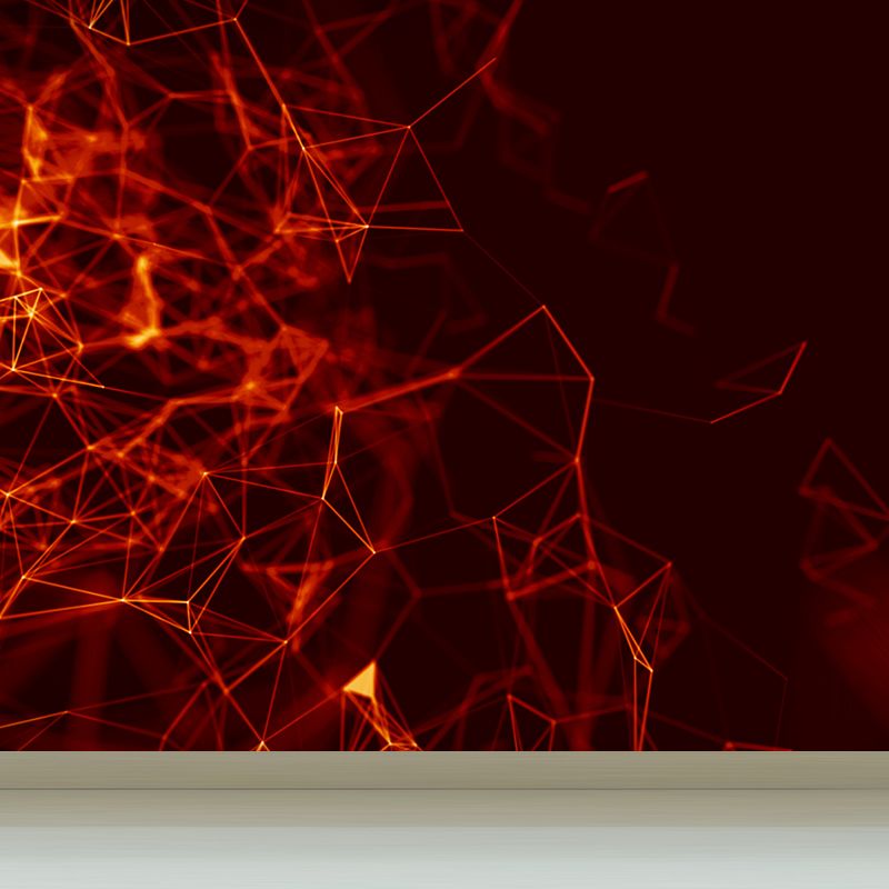 Abstract Pattern Mural Decal Modern Non-Woven Textured Wall Covering in Pastel Color