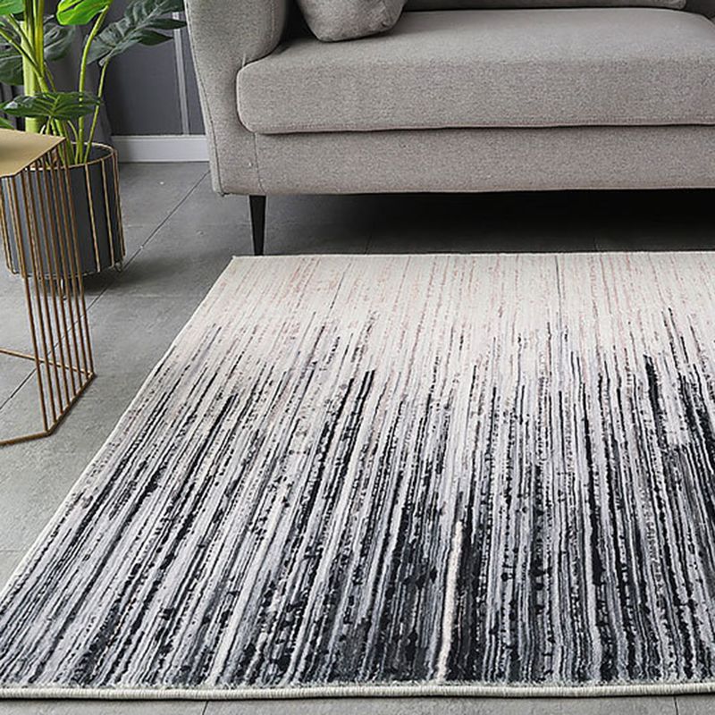 Modern Ombre Printed Carpet Polyester Area Rug Stain Resistant Shag Indoor Rug for Living Room