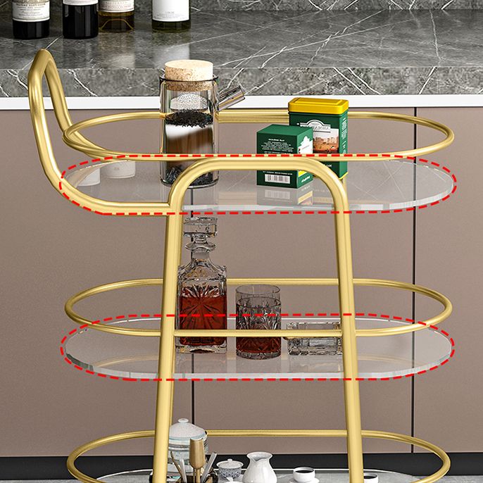 32.68" High Rolling Modern Prep Table Stone Prep Table for Dining Room