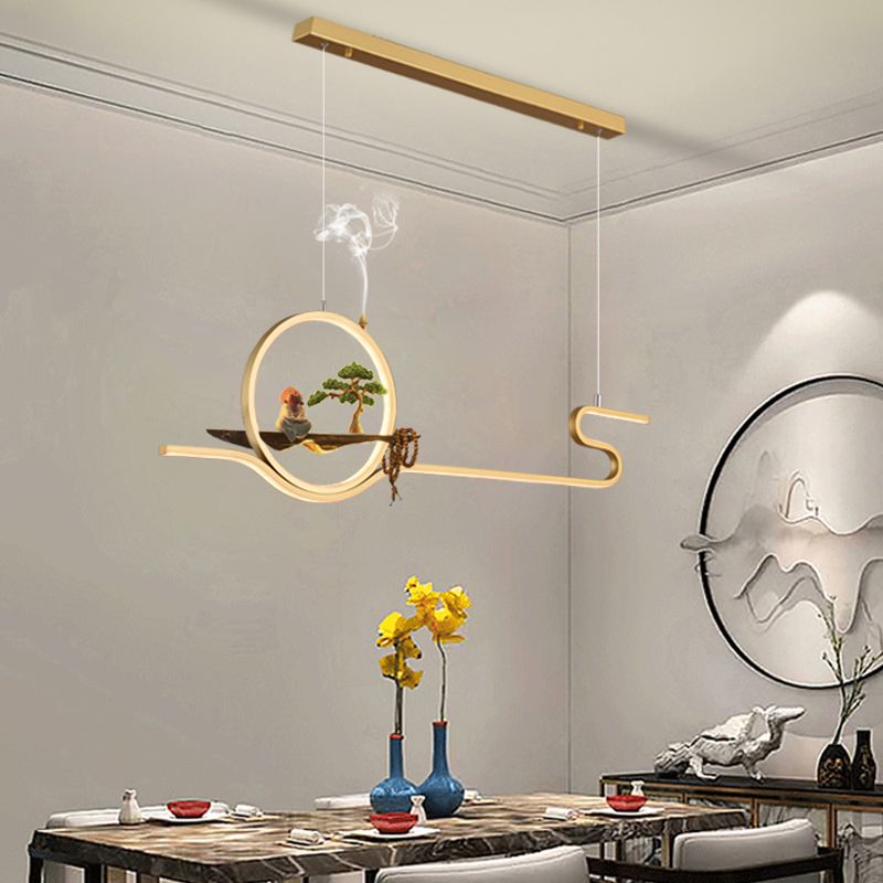 Iluminación moderna de la isla de la isla de la isla accesorios de iluminación colgante