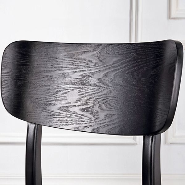 Contemporary Style Chair Armless Chair for Kitchen with Wood Legs