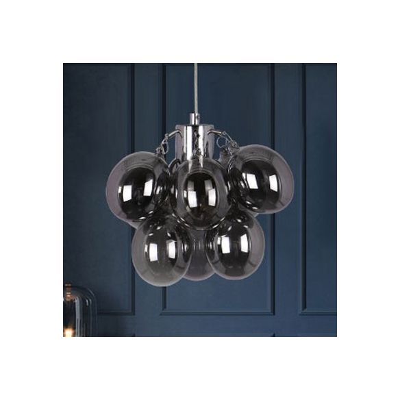 Negozio di stoffa a sospensione in vetro leggero una luce creativa moderna leggera