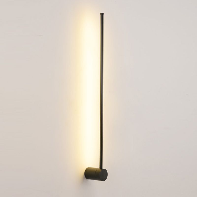 Schwarze lineare Wandlampe Aluminium Einfaches Design einfach