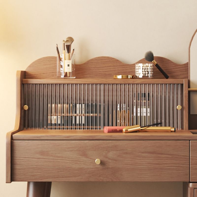 17" Wide Traditional Vanity Table Wooden Make-up Vanity with Drawer