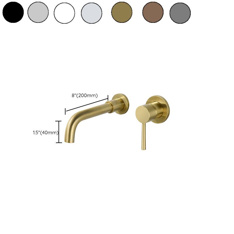 Modern Brass Roman Tub Faucet with 1 Lever Handles Tub Faucet