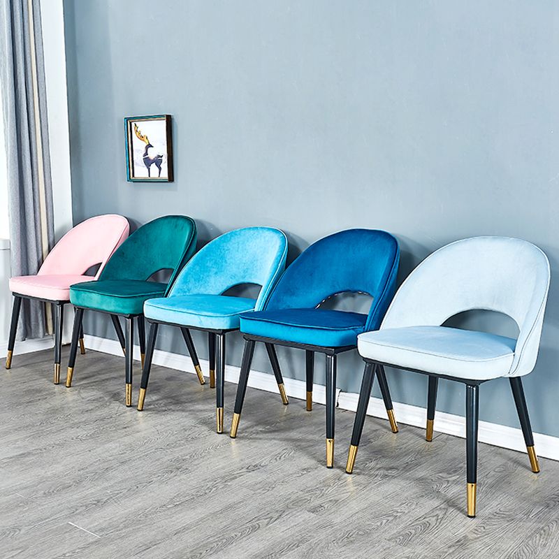 Silla lateral de hotel tapizada escandinava Parsons Matte Acabado silla de comedor