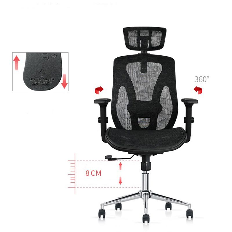 Executive Swivel Office Chair Modern High Back Working Chair with Wheels