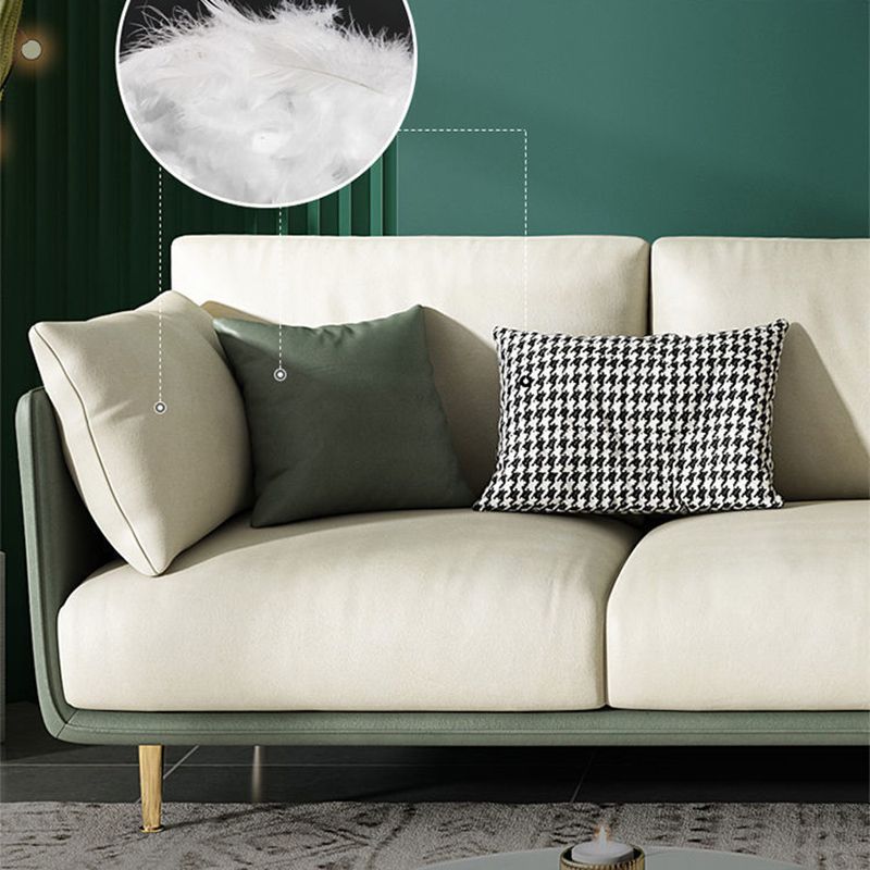 Cushion Back Slipcovered Furniture Sectionals Faux Leather Sofa