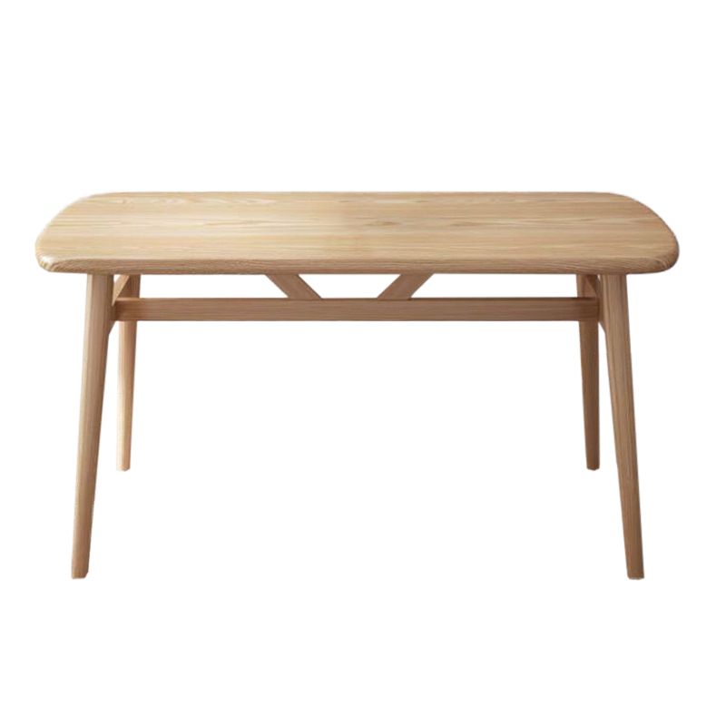 Contemporary Rectangular Dining Table with Legs for 2-4 People