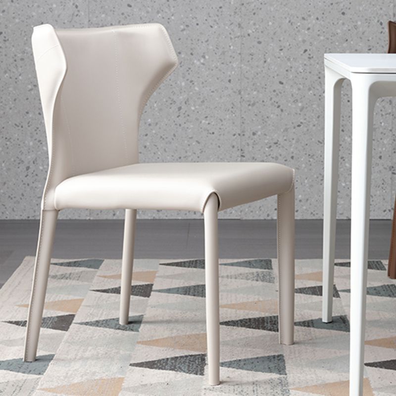 Upholstered Faux Leather Dining Chair Contemporary Dining Chair
