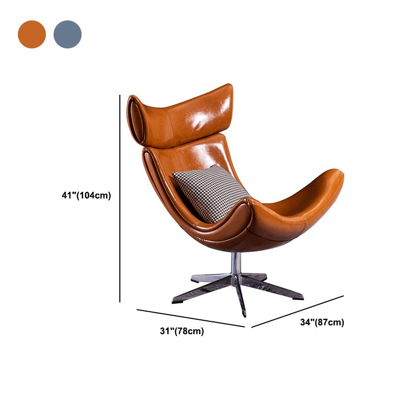 Swivel Armless Chair Faux Leather Chair with 4-Star Leg, 30.70" Wide
