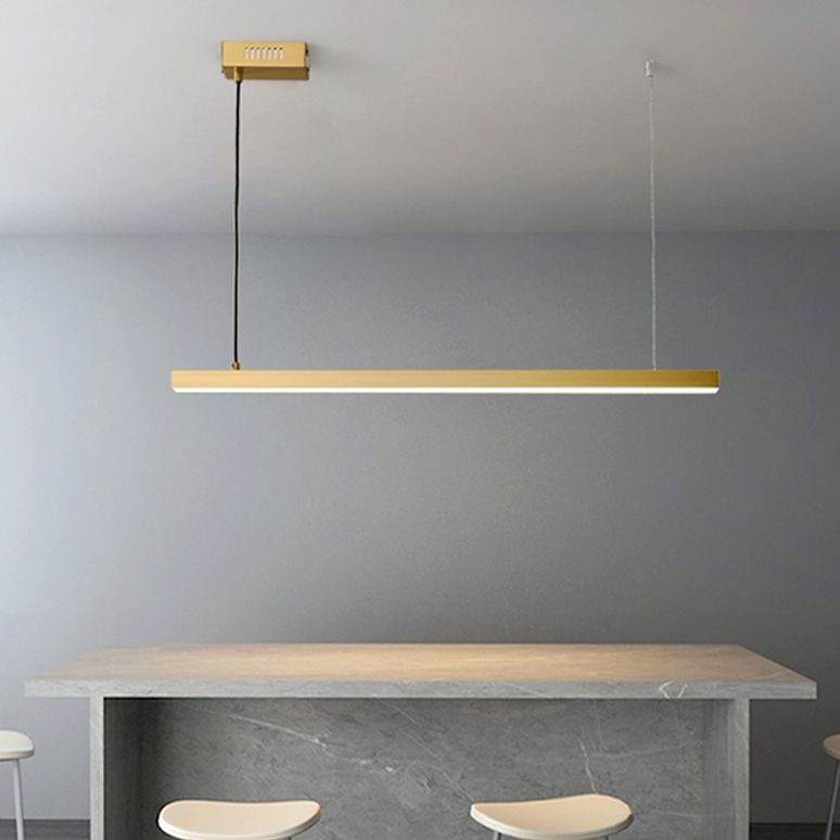 Luz de la isla lineal de estilo moderno metal 1- iluminación de la isla ligera