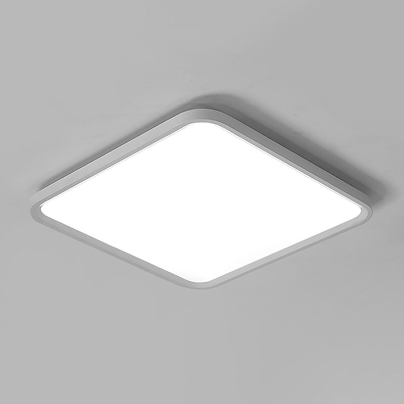Lámparas de techo de montaje empotrado de aluminio Simplicity con iluminación empotrada cuadrada