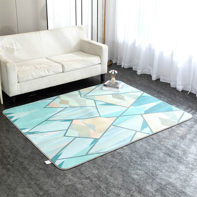Bruin modern tapijten polyester kleur klontdapje niet-slip achterste tapijt voor woningdecoratie