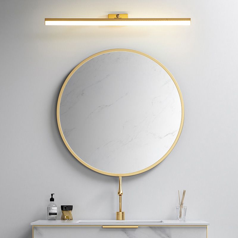 Brass LED Lamp Wall Mounted Vanity Lights for Bathroom Powder Room Washroom