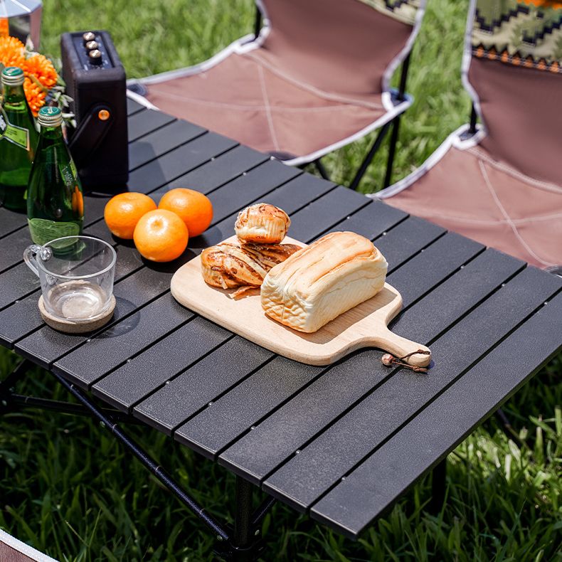 Modern Foldable Camping Table Set 1/7 Pieces Metal Dining Table Set for Outside