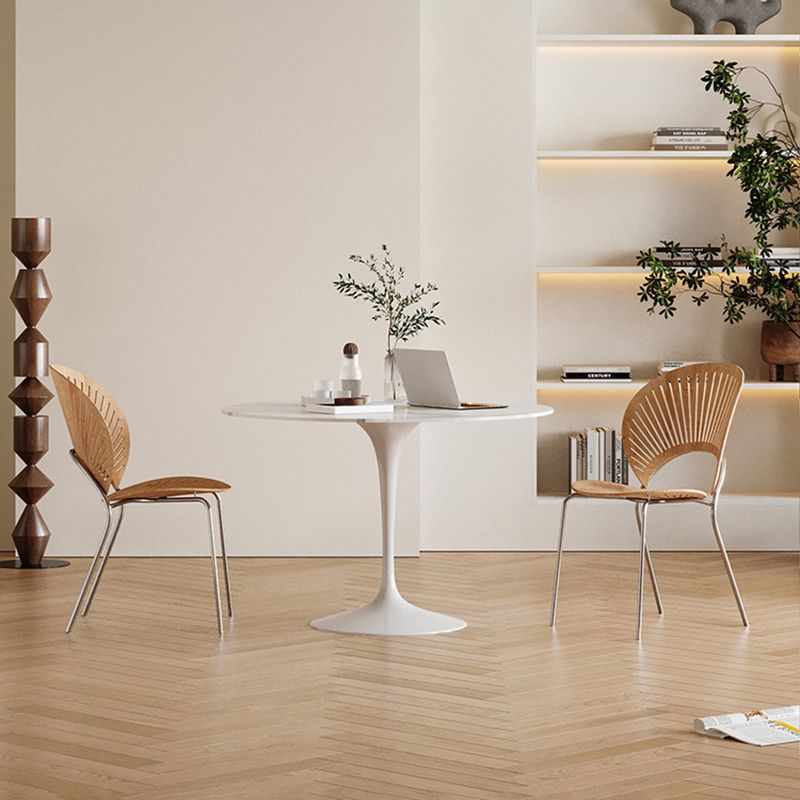 Round Dining Set for Kitchen 1/2/3/4/5 Pcs Stone Top Dinette Set
