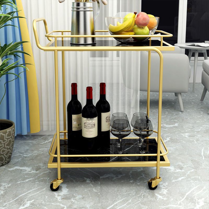 33.86" High Rolling Contemporary Prep Table Metal Prep Table for Dining Room