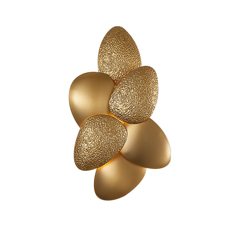 Acier inoxydable squama mural moderne 3/6 lumières Gold Sconce Lightture pour chambre à coucher