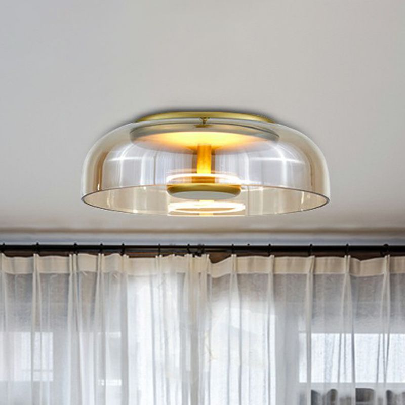 Plafonnier encastré à LED Bowl Luminaire encastré d'entrée en verre moderne