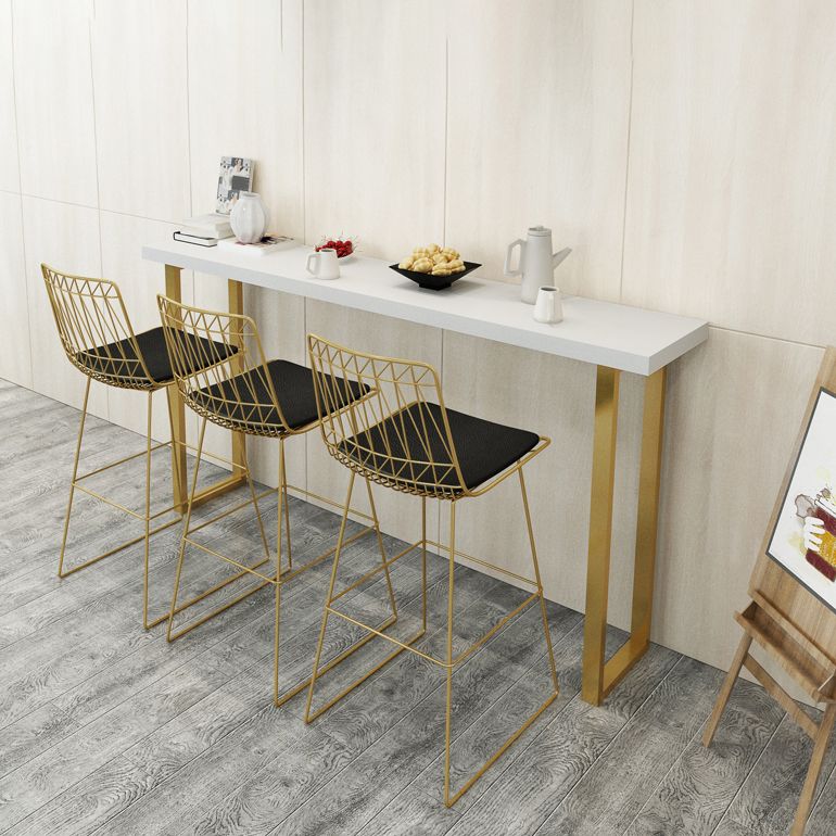 Glam Solid Wood Bar Stool and Table Set 1/4/7 Pieces Pub Table Set