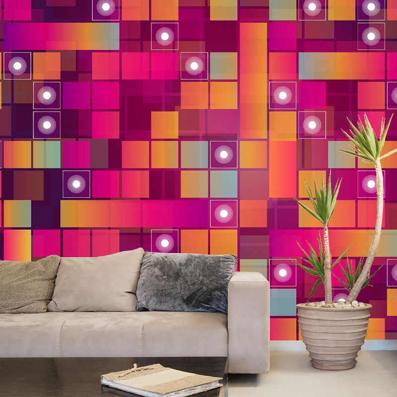 Illustration Geometric Pattern Mildew Wall Mural Horizontalt for Living Room