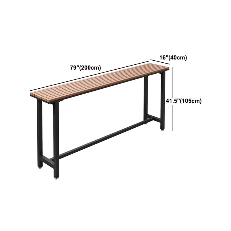 Industrial 1/2/5 Pieces Reclaimed Wood Bar Table Set Fixed Counter Set