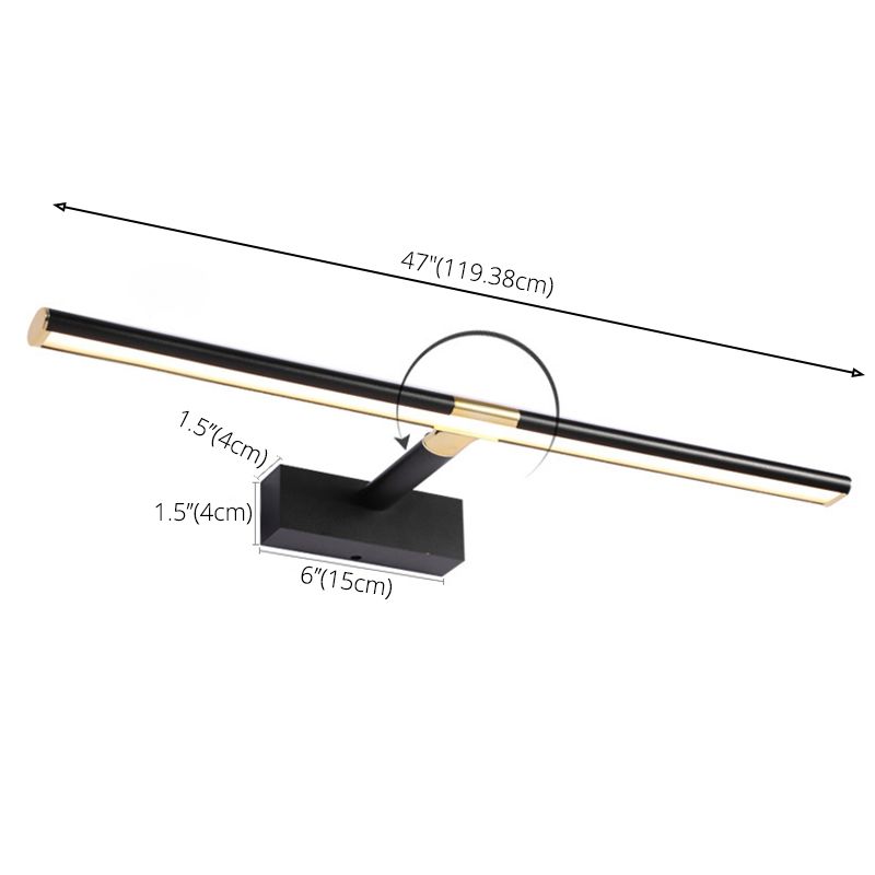 Lineare LED -Waschtischlampe moderner minimalistischer Aluminiumlegierung Single Eitelkeit Licht