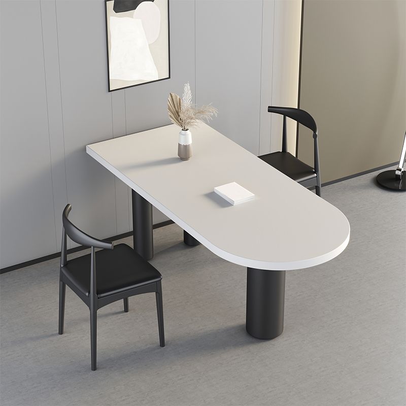 Mesa de madera irregular para la mesa de comedor moderna del restaurante con 3 patas