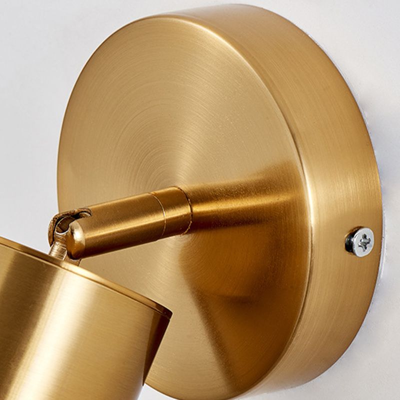 Modern Adjustable Wall Sconce Cylinder Shape Vanity Lamp with Metal Shade for Bathroom
