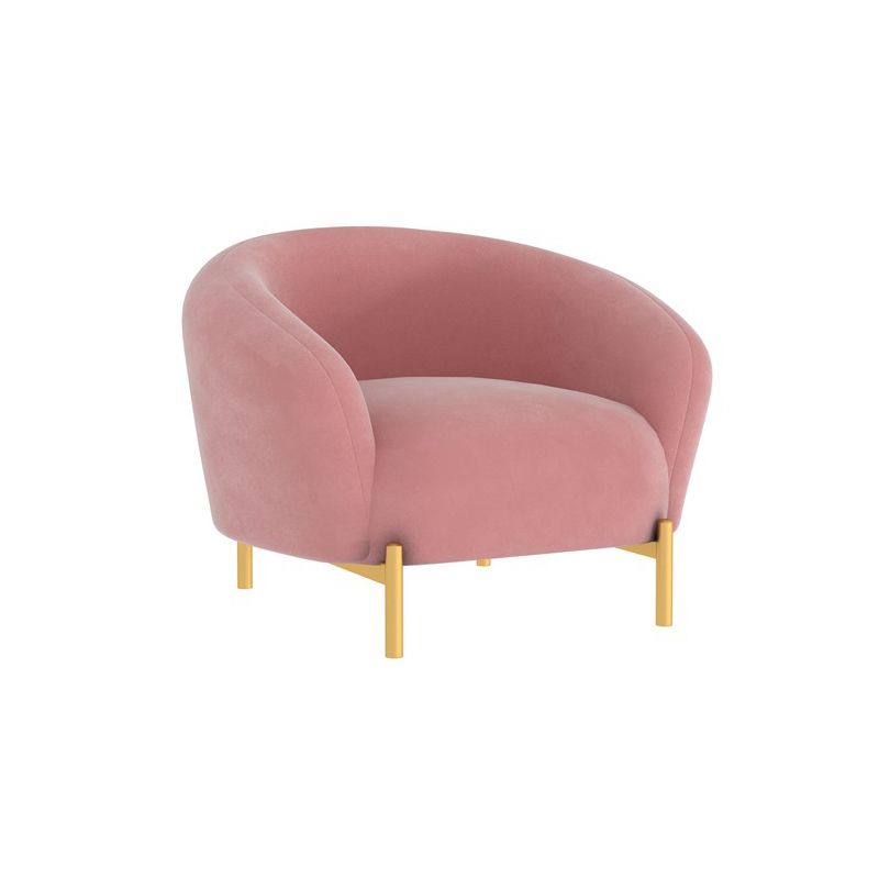 Contemporary Velvet Sofa Flared Arm Standard Sofa for Living Room