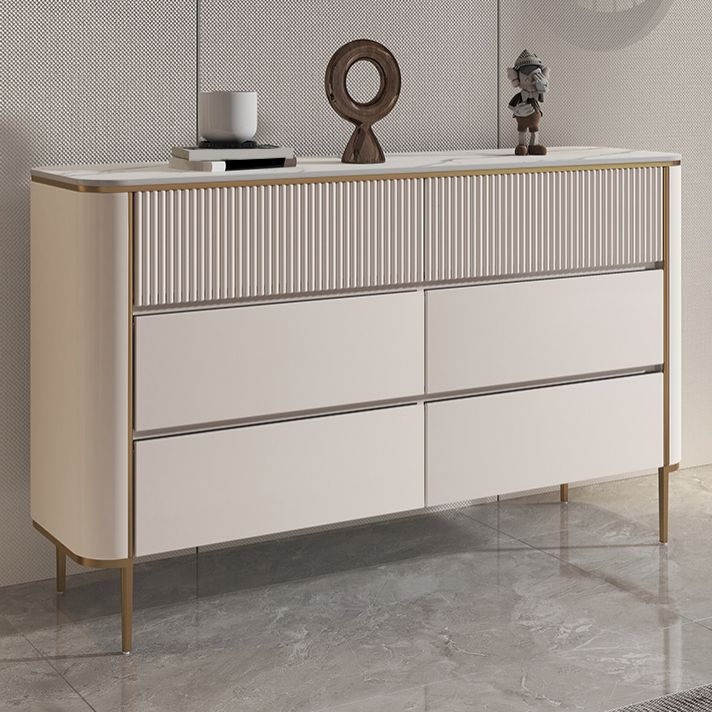 Classic Glam Dresser Stone Storage Chest Dresser with 3/6 Drawers , 15.6 Inch W