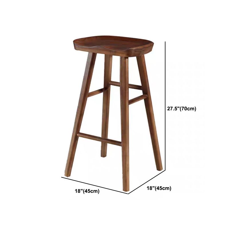 Modern Rectangle Ash Bar Table Set 1/2/3 Pieces Counter Table with Armless High Stools