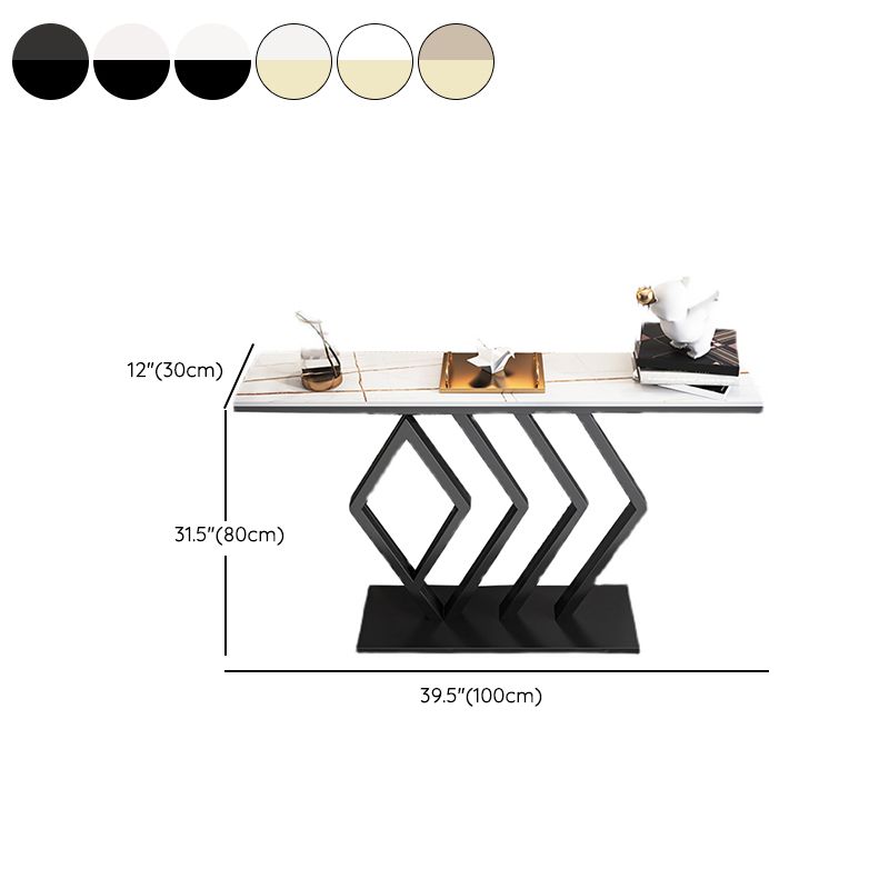 Modern Rectangle Console Table Scratch Resistant Console Sofa Table