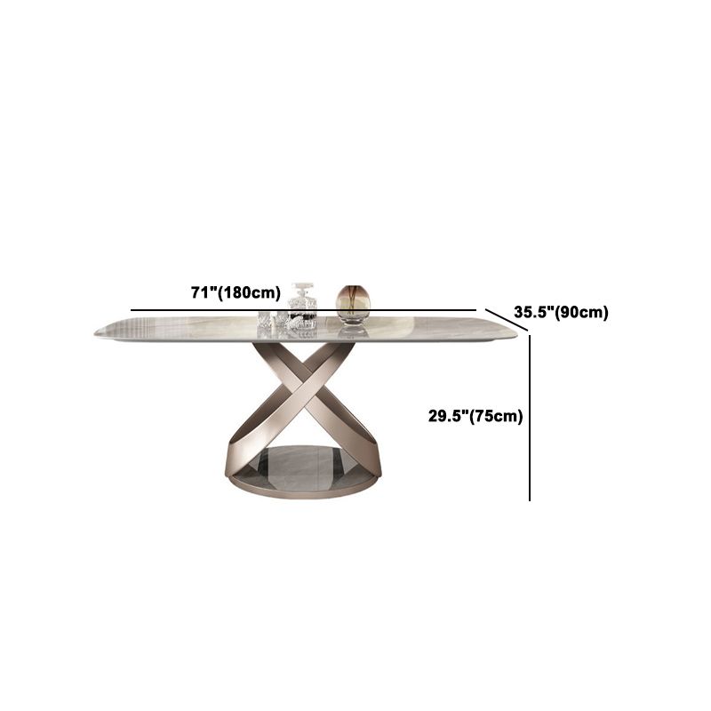 Modern Style Sintered Stone Dining Table Set 1/2/5/6 Pieces Dining Set