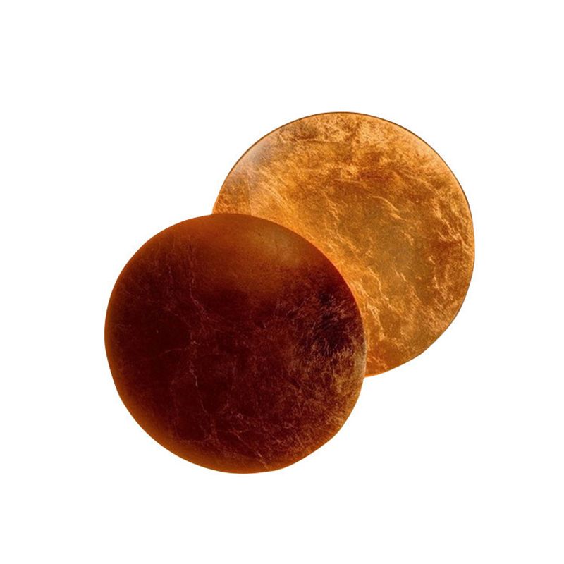 Lámpara de pared LED creativa moderna Luz de pared de hierro giratorio circular para espacios interiores