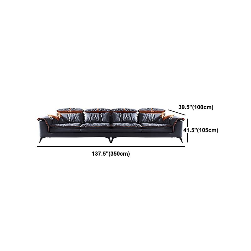 Grey Modern Tufted Sofa & Chaise Stain Resistant Sectional 41.33" H